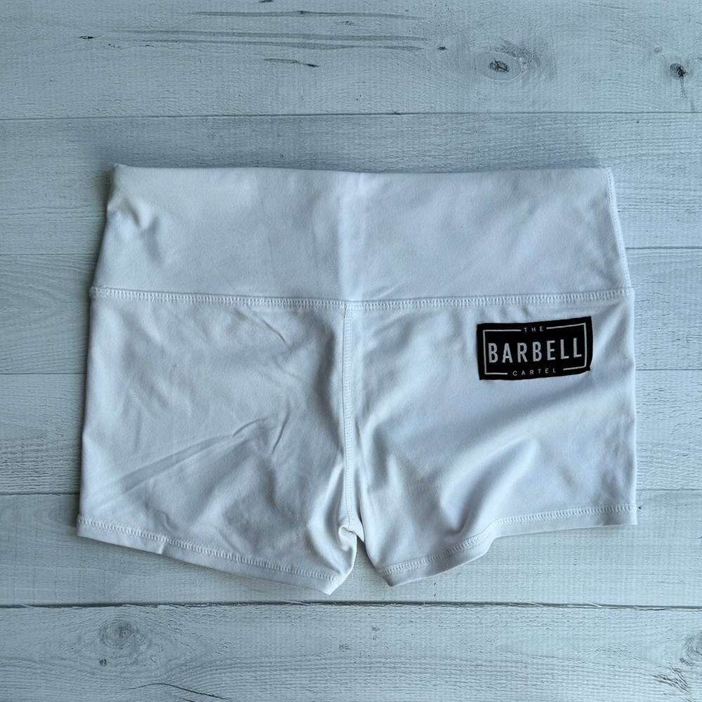 The Barbell Cartel Fuse Shorts 2.5” White XS